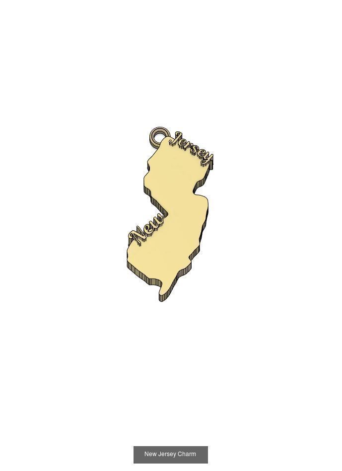 50 States Charms  3D Model Collection_37