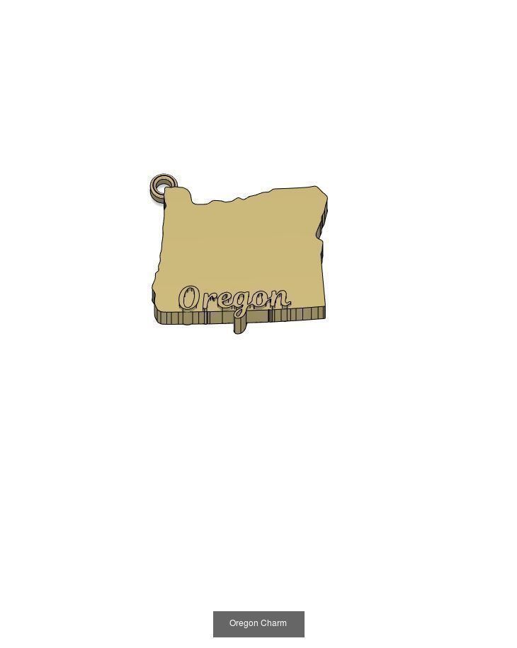 50 States Charms  3D Model Collection_44