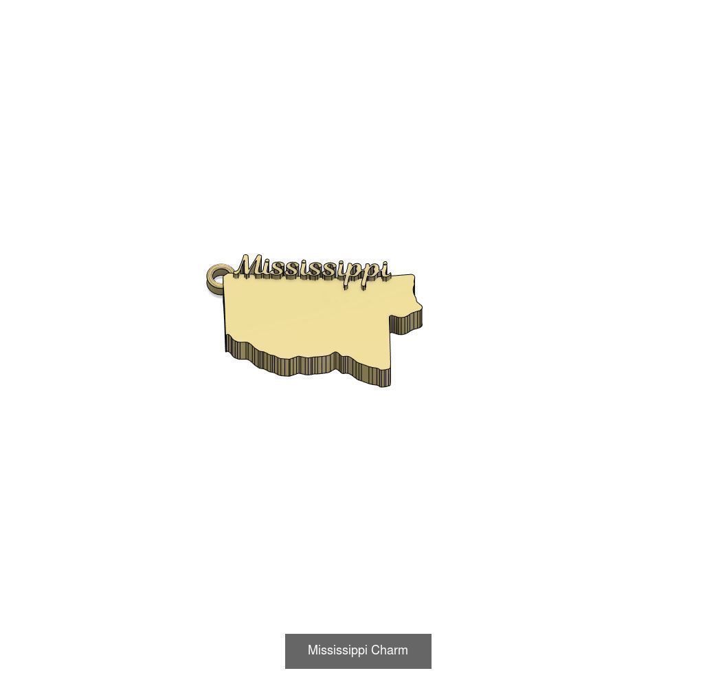 50 States Charms  3D Model Collection_30