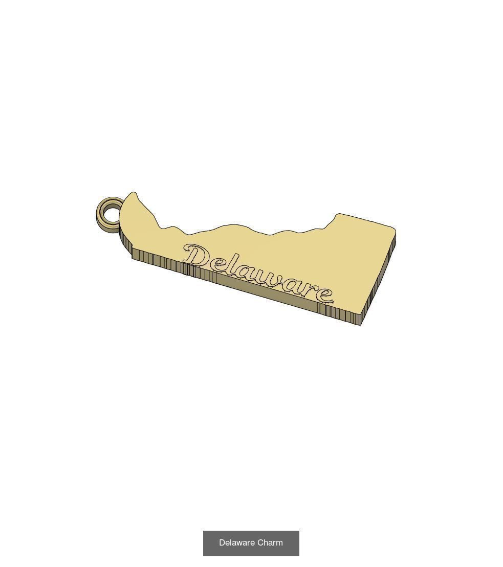 50 States Charms  3D Model Collection_14