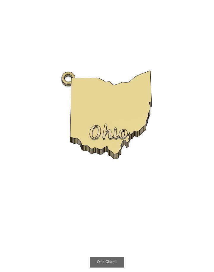 50 States Charms  3D Model Collection_43