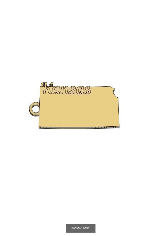 50 States Charms  3D Model Collection_22