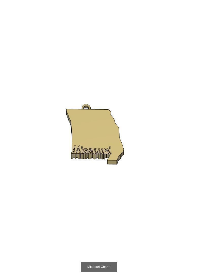 50 States Charms  3D Model Collection_32