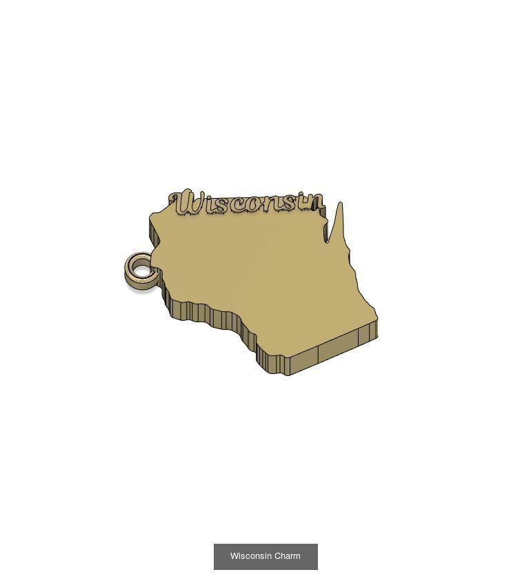 50 States Charms  3D Model Collection_55