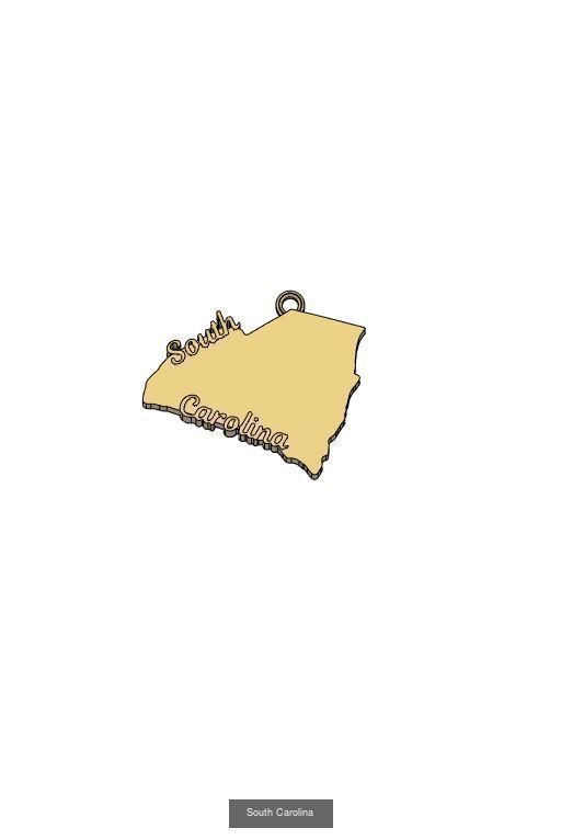 50 States Charms  3D Model Collection_47