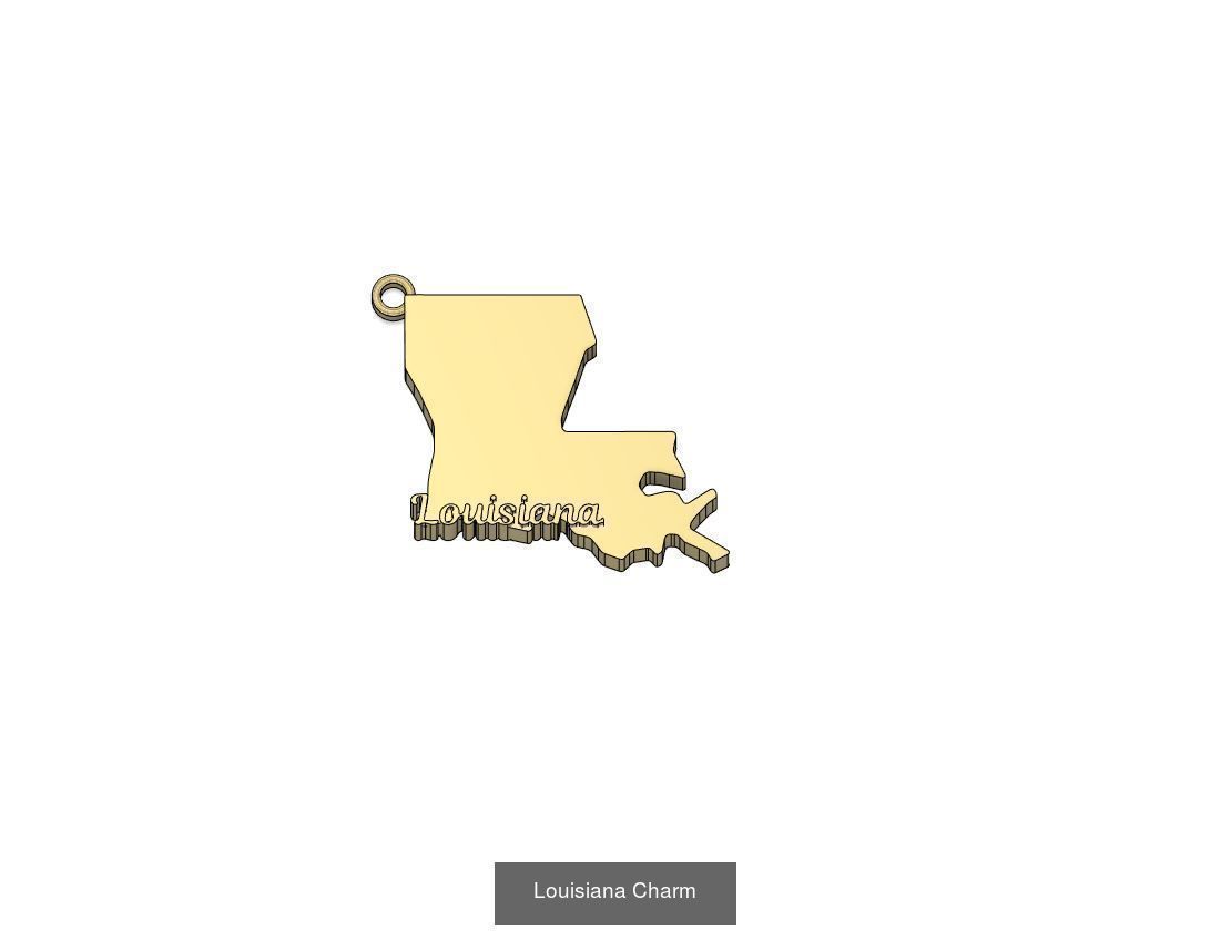 50 States Charms  3D Model Collection_24