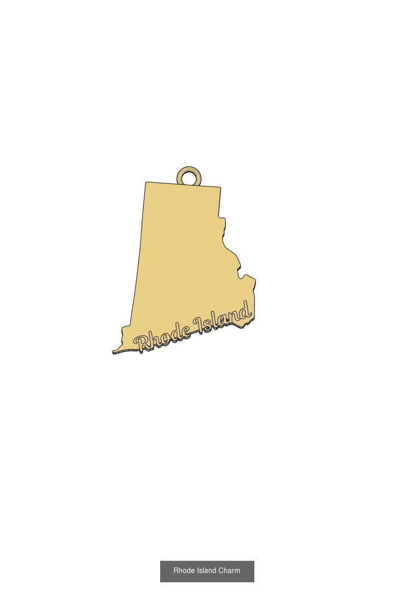 50 States Charms  3D Model Collection_46