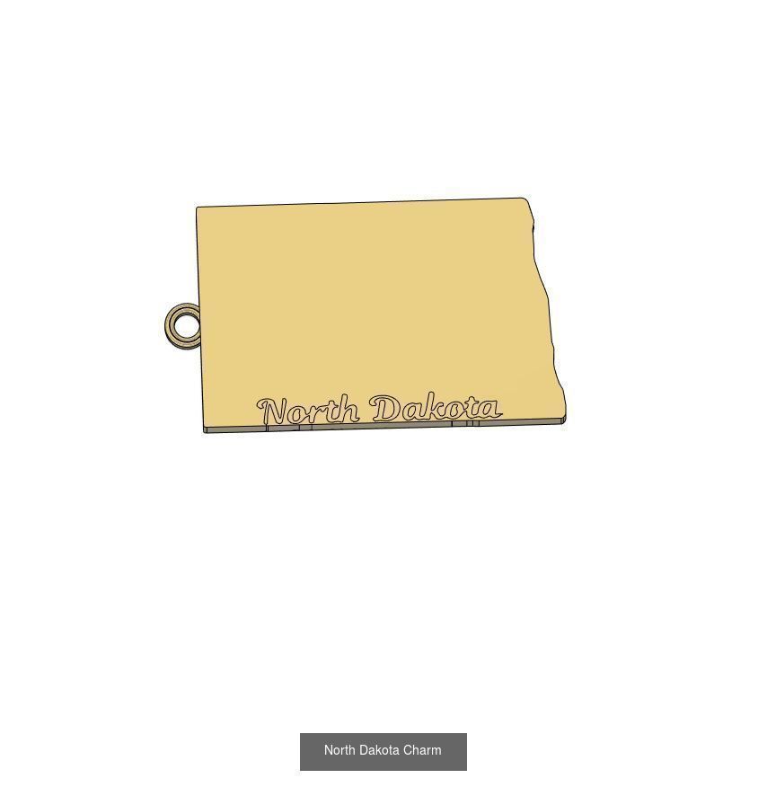 50 States Charms  3D Model Collection_41