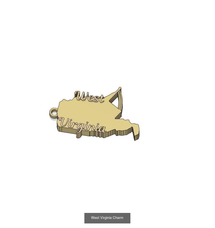 50 States Charms  3D Model Collection_54