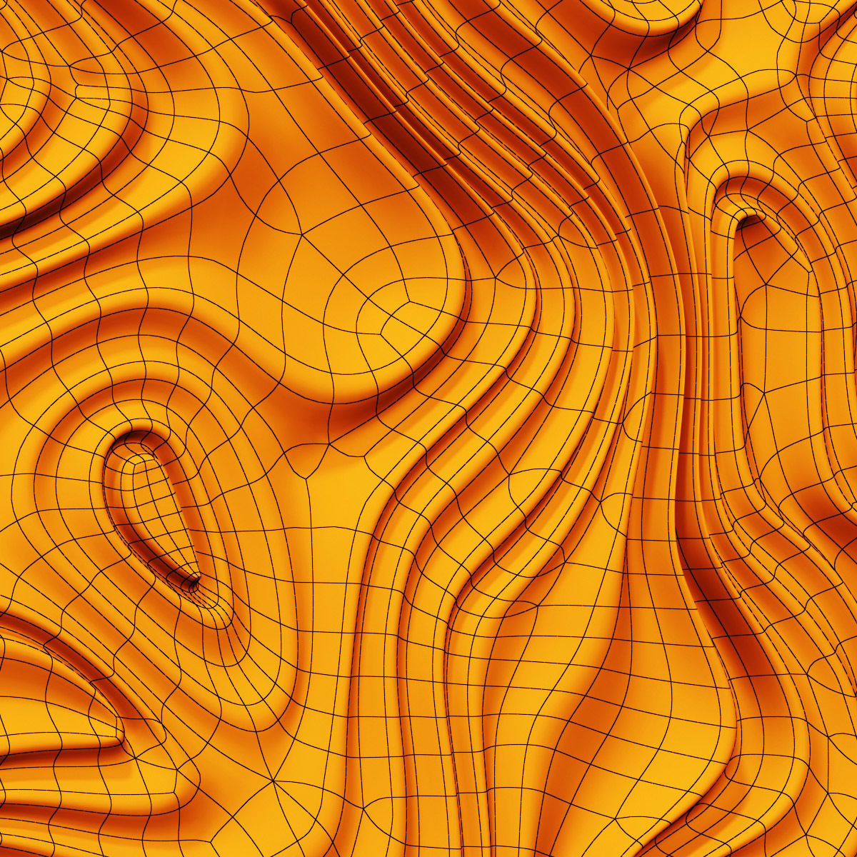 Parametric liquid wood line panel n1 3D model_7