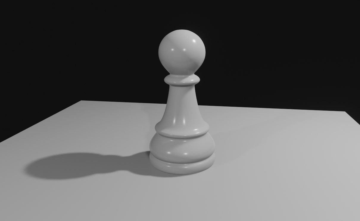 Pawn Chess Game Piece - Peao Jogo de Xadrez 3D model_9