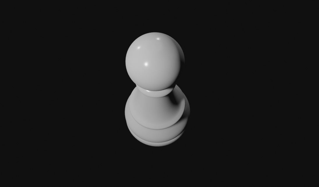 Pawn Chess Game Piece - Peao Jogo de Xadrez 3D model_19