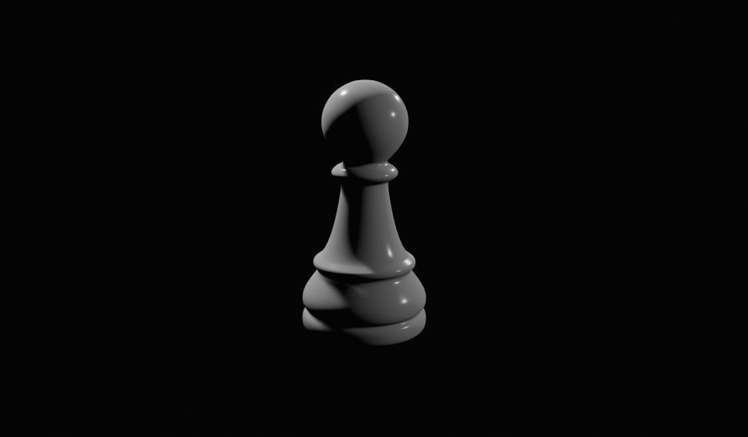 Pawn Chess Game Piece - Peao Jogo de Xadrez 3D model_3