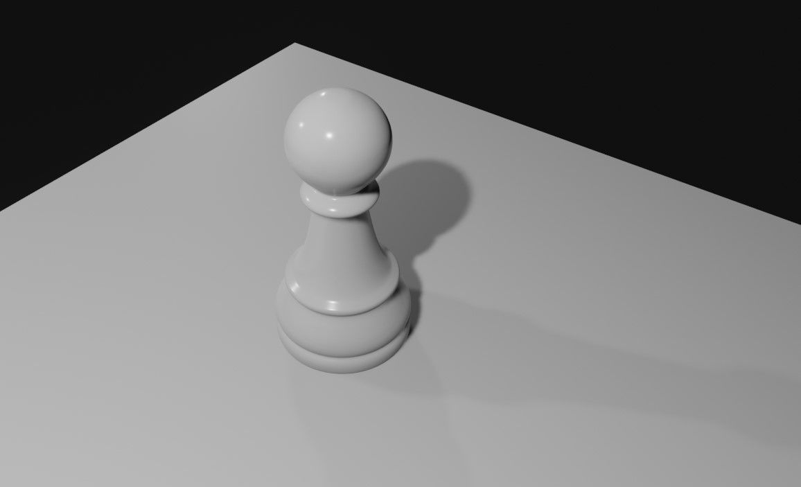 Pawn Chess Game Piece - Peao Jogo de Xadrez 3D model_10