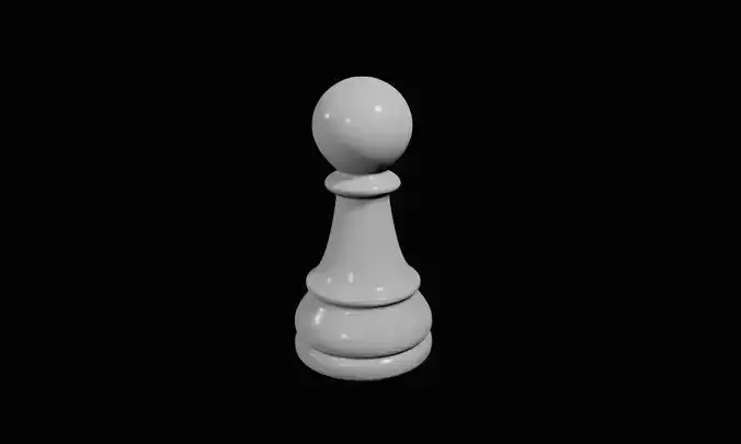 Pawn Chess Game Piece - Peao Jogo de Xadrez 3D model