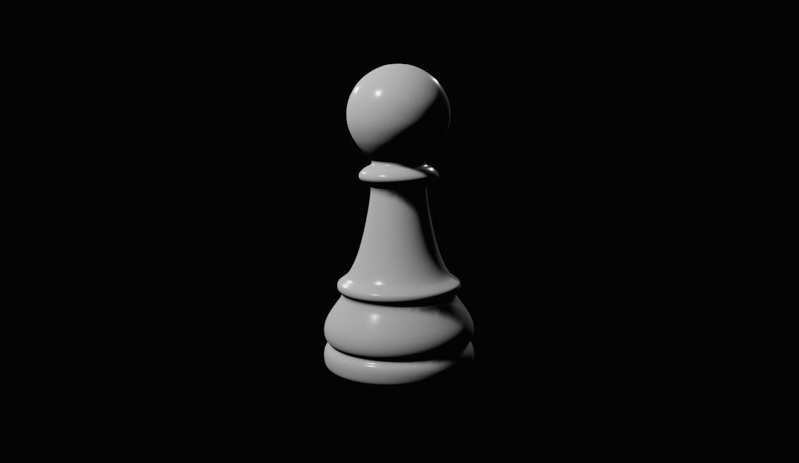 Pawn Chess Game Piece - Peao Jogo de Xadrez 3D model_15