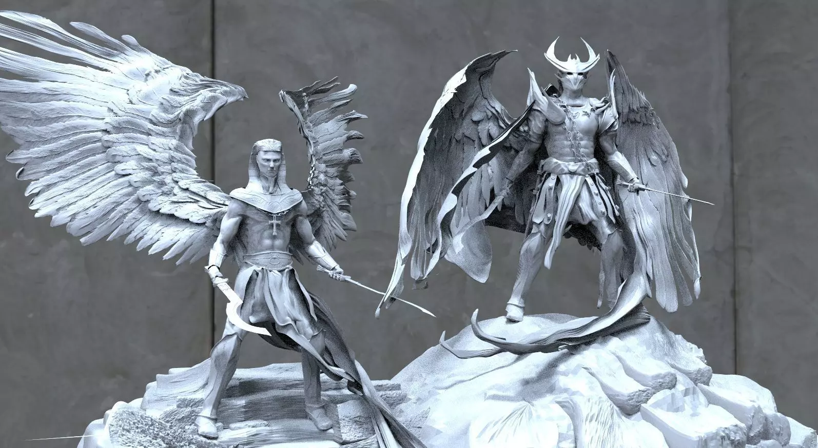 Fallen angel pack 2 3D model_0