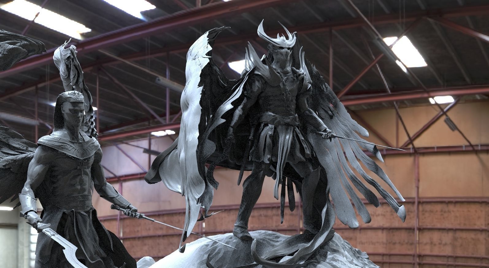 Fallen angel pack 2 3D model_2