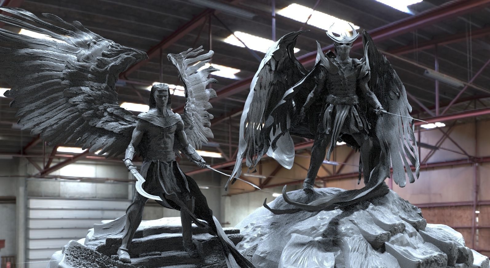 Fallen angel pack 2 3D model_1