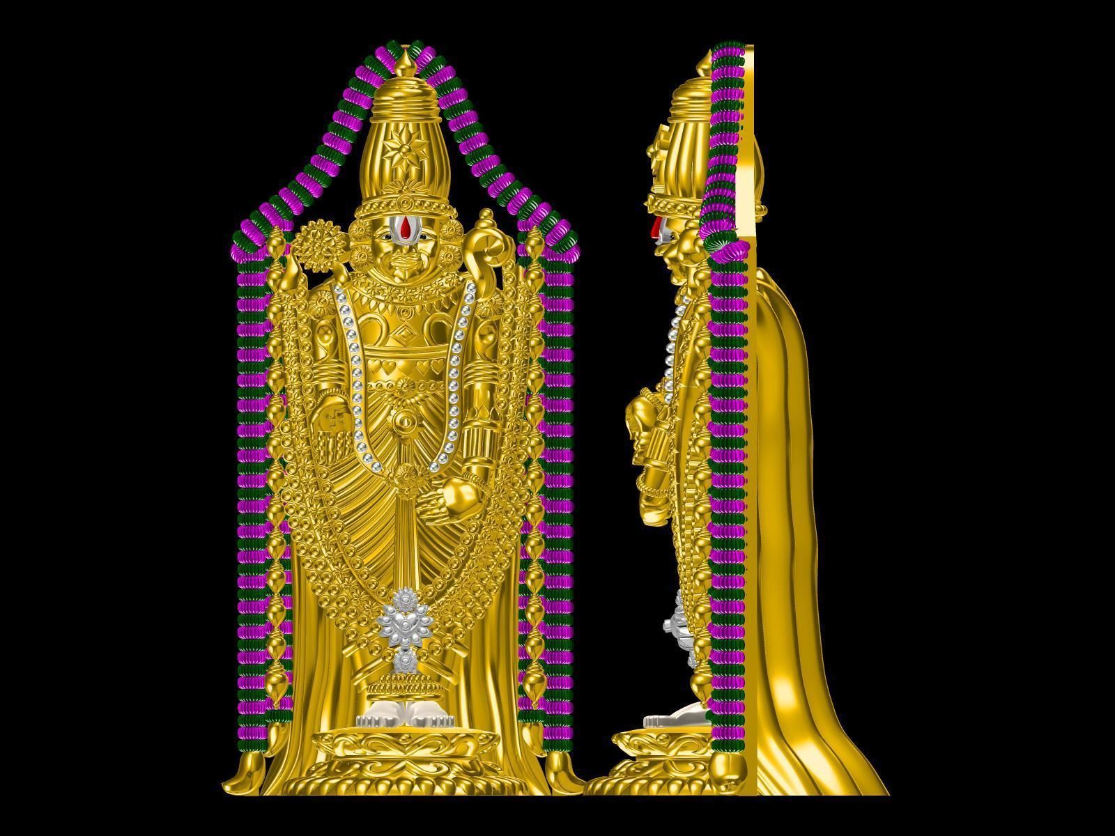 Hindu Gods Statues Murti lot 02 3D print model_22