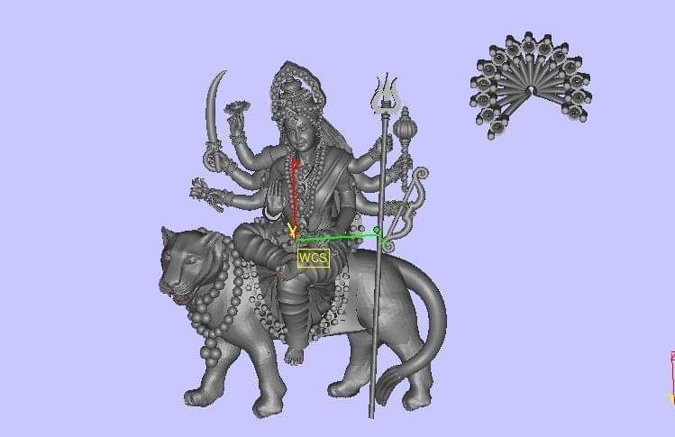 Hindu Gods Statues Murti lot 02 3D print model_1