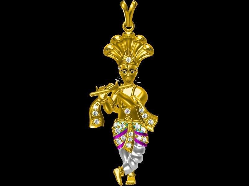 Hindu Gods Statues Murti lot 02 3D print model_13