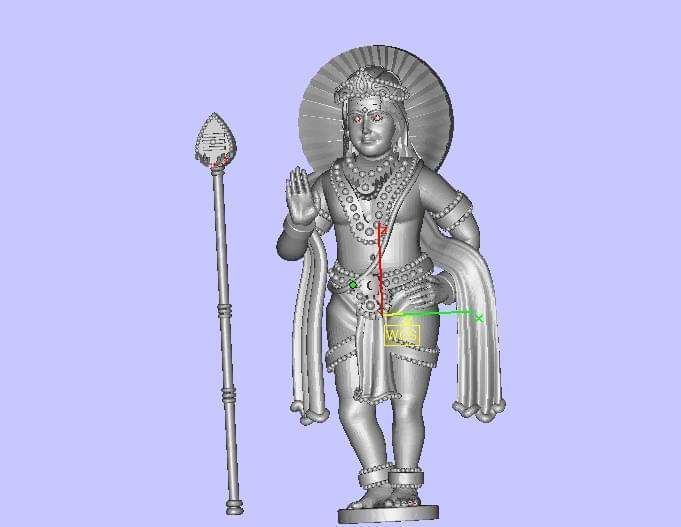 Hindu Gods Statues Murti lot 02 3D print model_27
