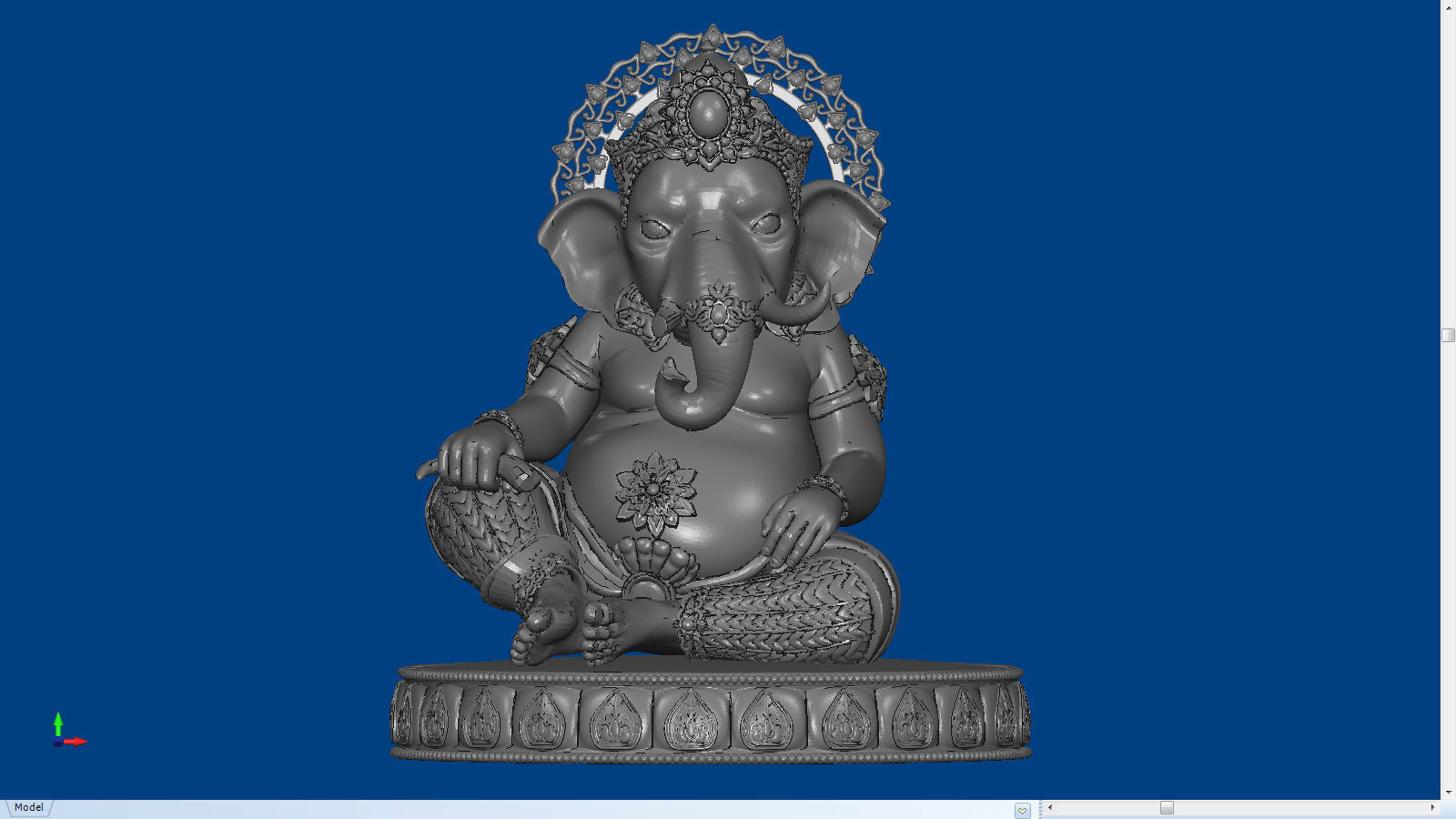 Hindu Gods Statues Murti lot 02 3D print model_9