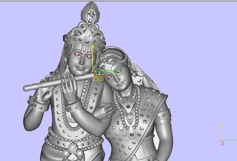 Hindu Gods Statues Murti lot 02 3D print model_2