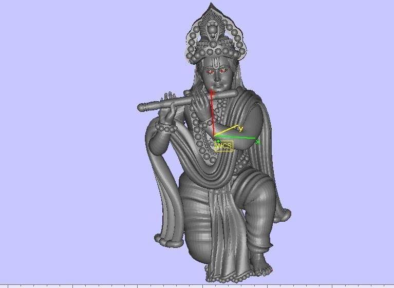 Hindu Gods Statues Murti lot 02 3D print model_4