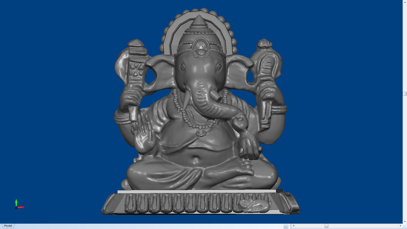 Hindu Gods Statues Murti lot 02 3D print model_11