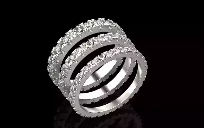 Diamond Eternity Ring  3 rings