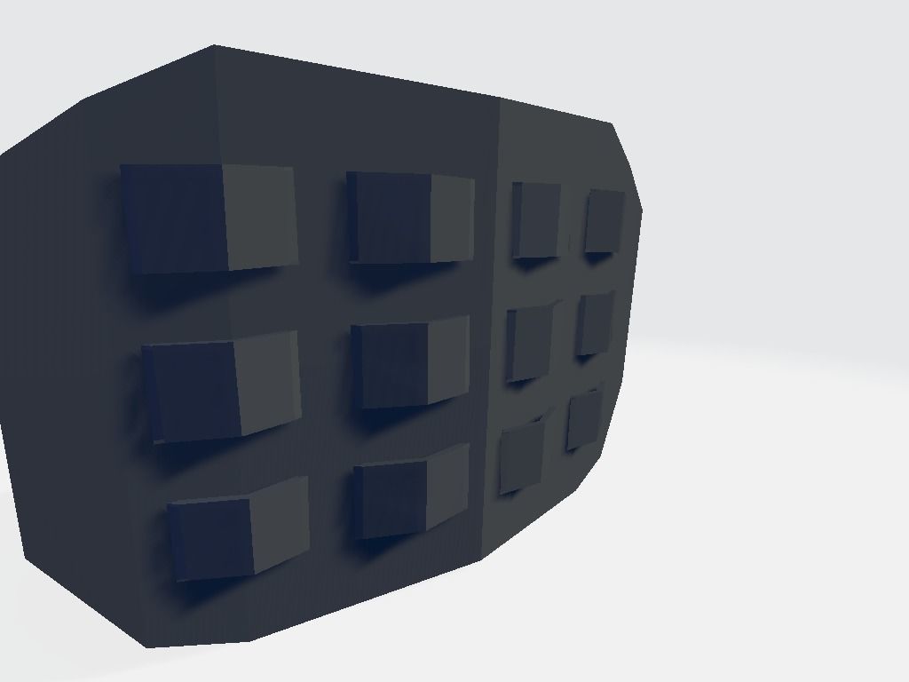 Military Velcro Plexus Top Low-poly 3D model_2