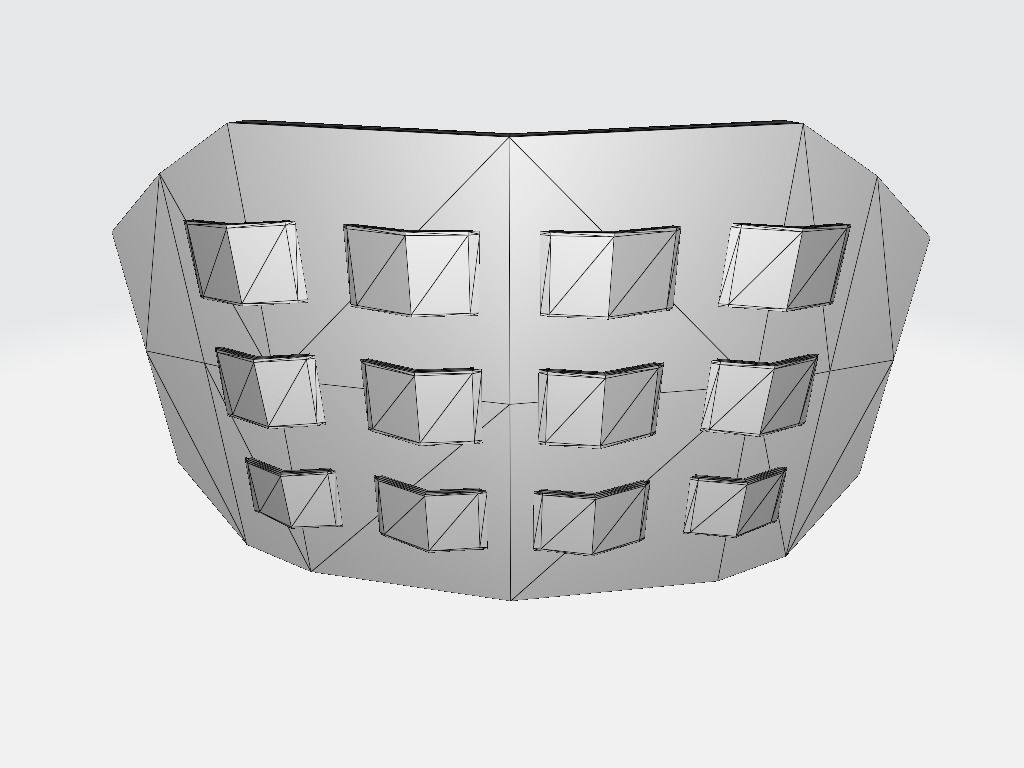 Military Velcro Plexus Top Low-poly 3D model_9