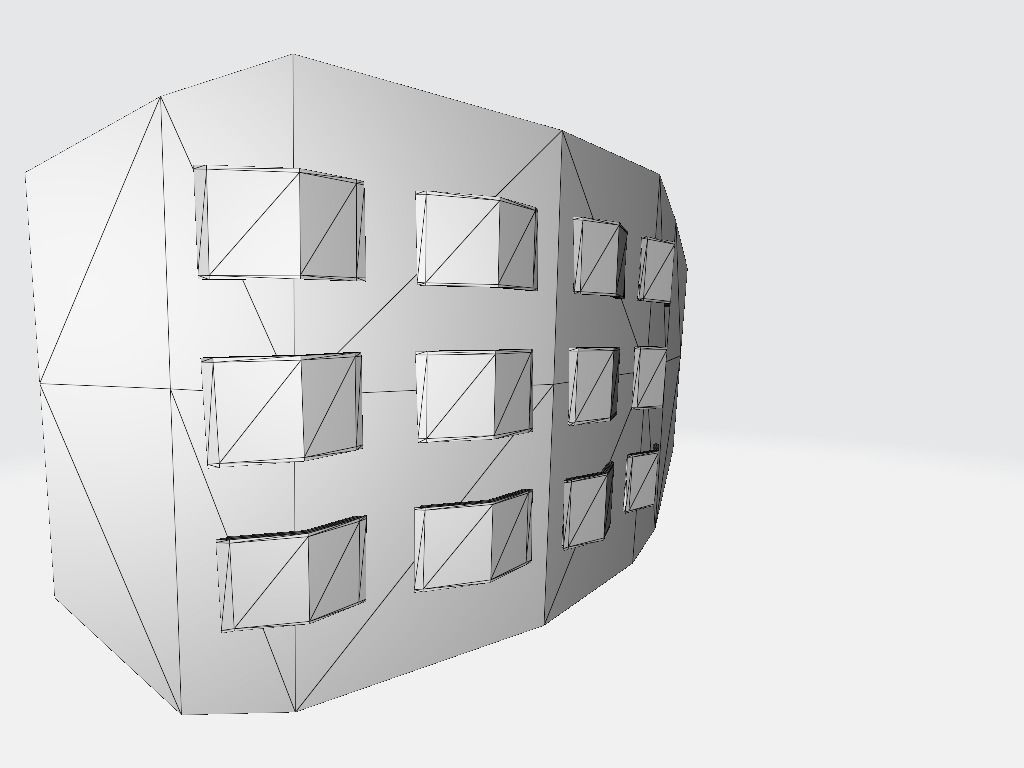 Military Velcro Plexus Top Low-poly 3D model_6