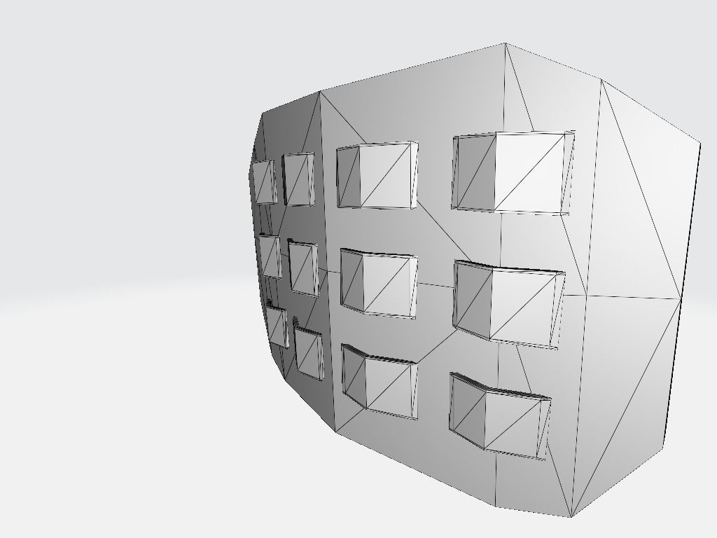 Military Velcro Plexus Top Low-poly 3D model_7