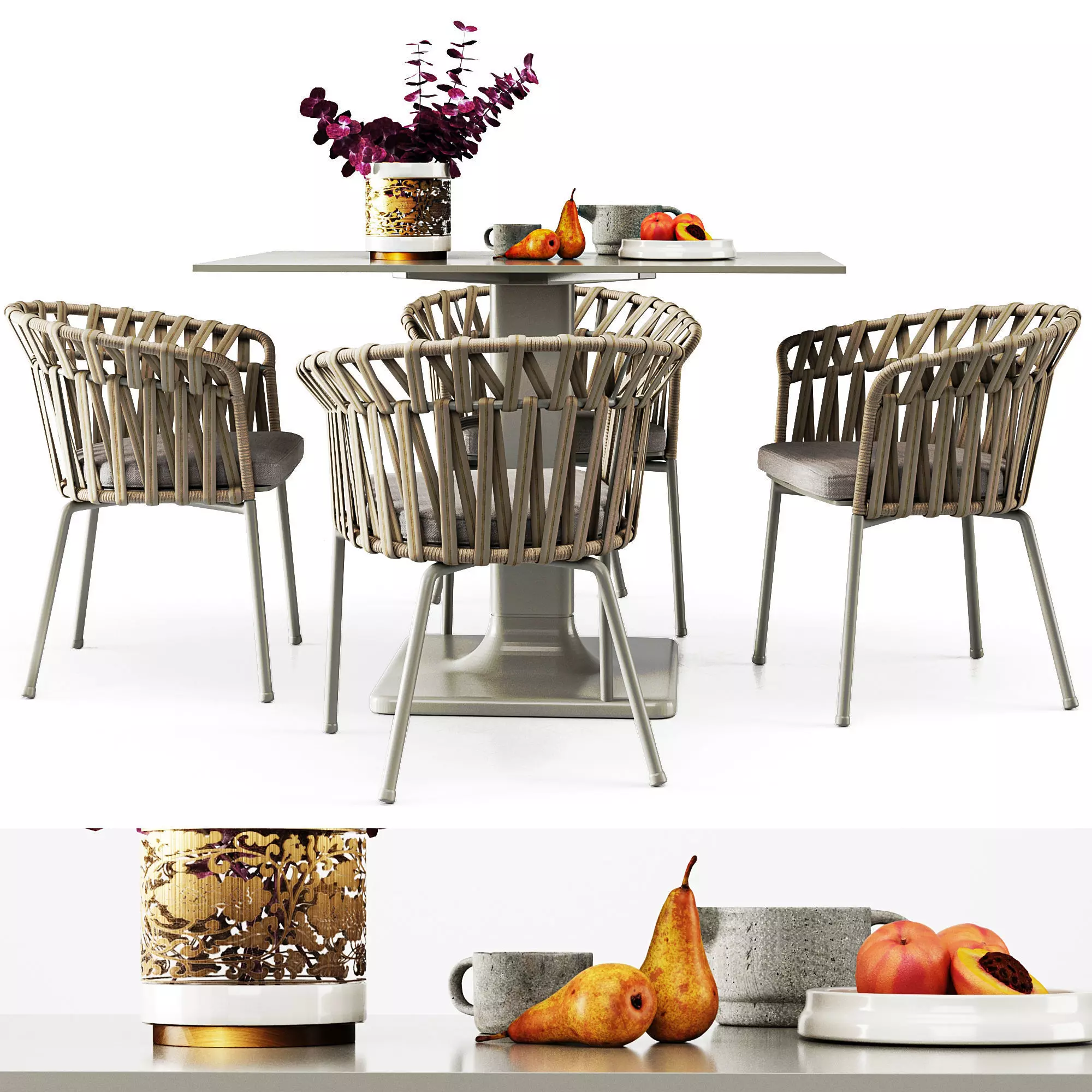 Modern Furniture Set 500 3D model