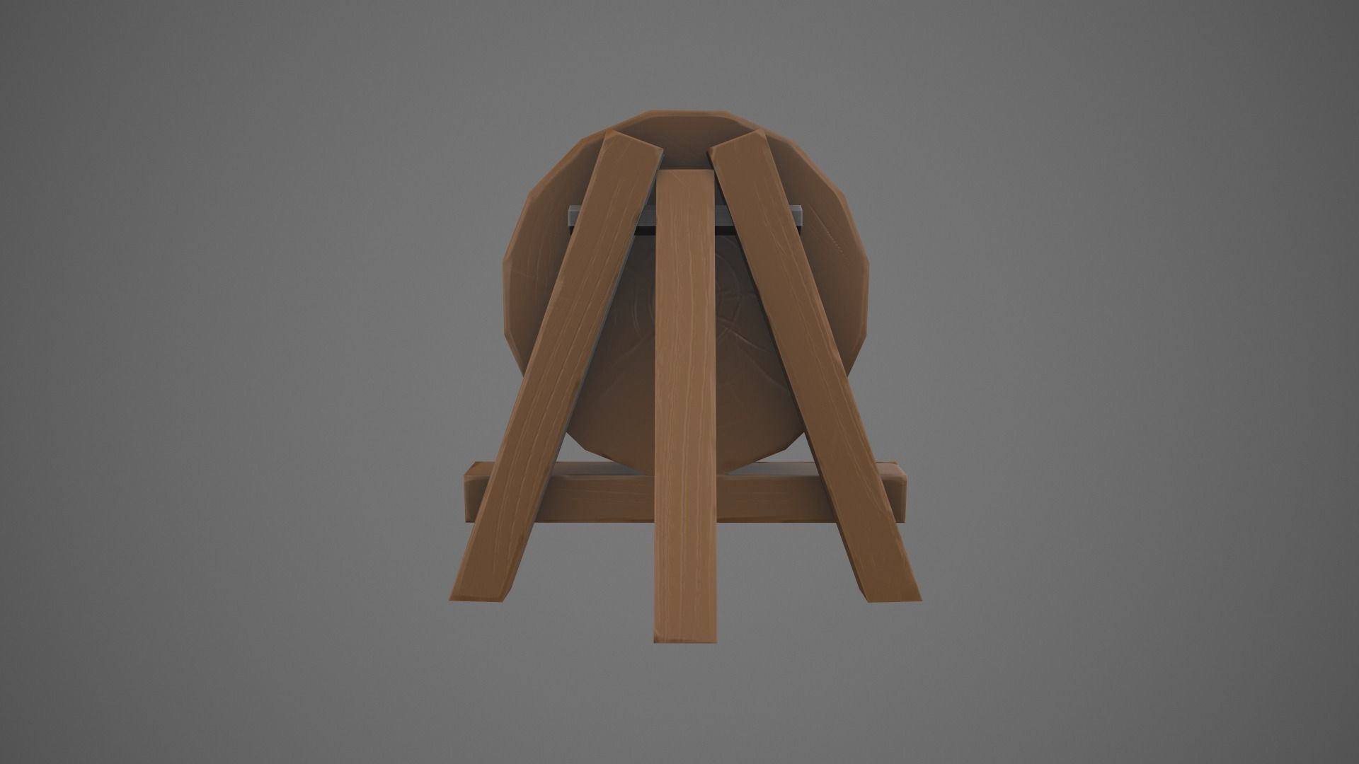 Stylized Archery Target Low-poly 3D model_3