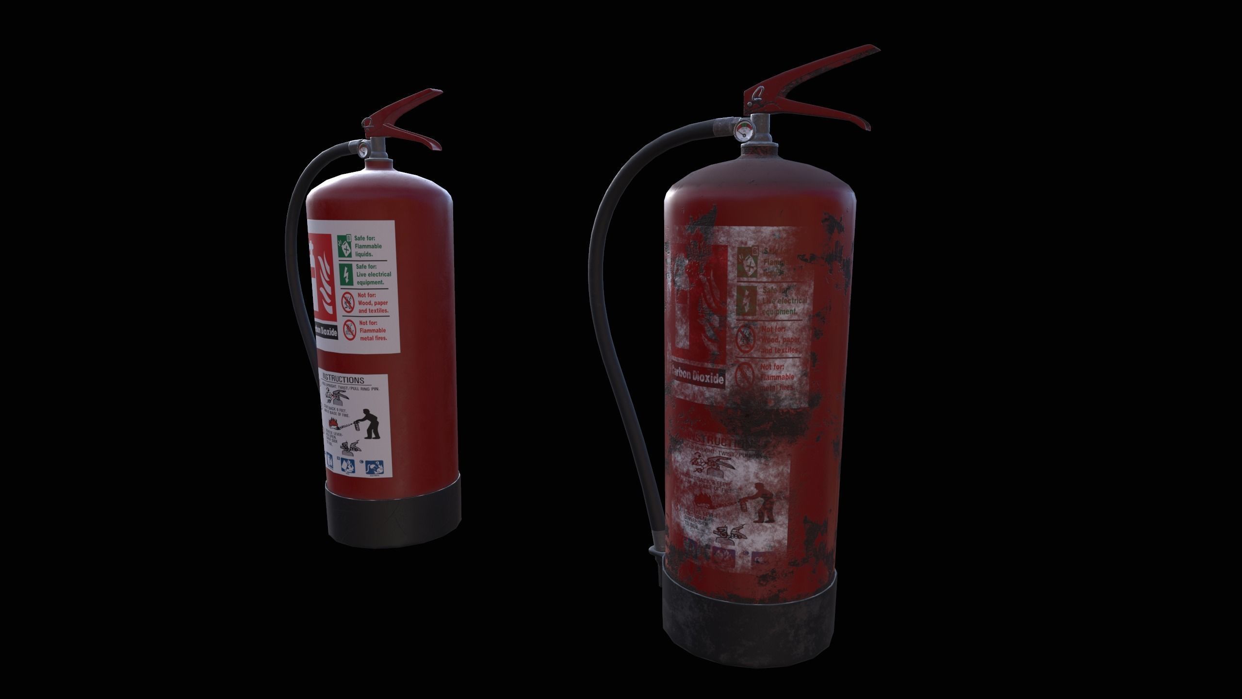 Fire Extinguisher Low-poly 3D model_13