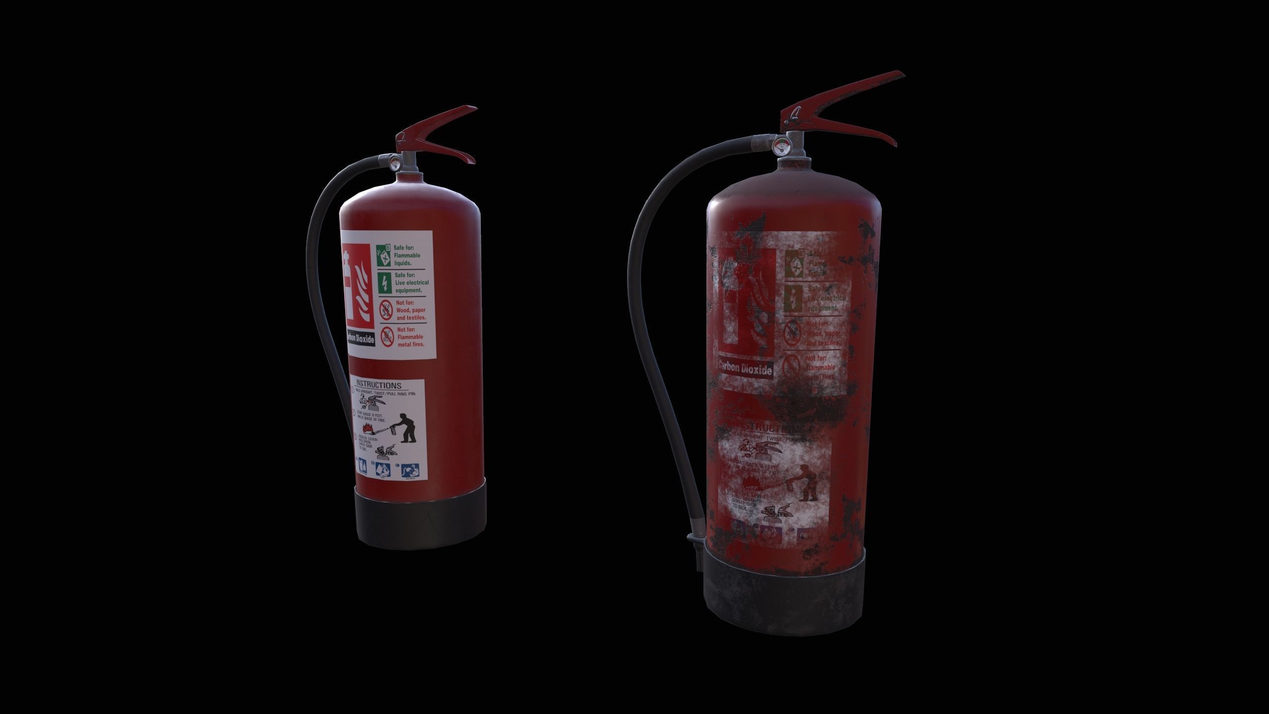 Fire Extinguisher Low-poly 3D model_12