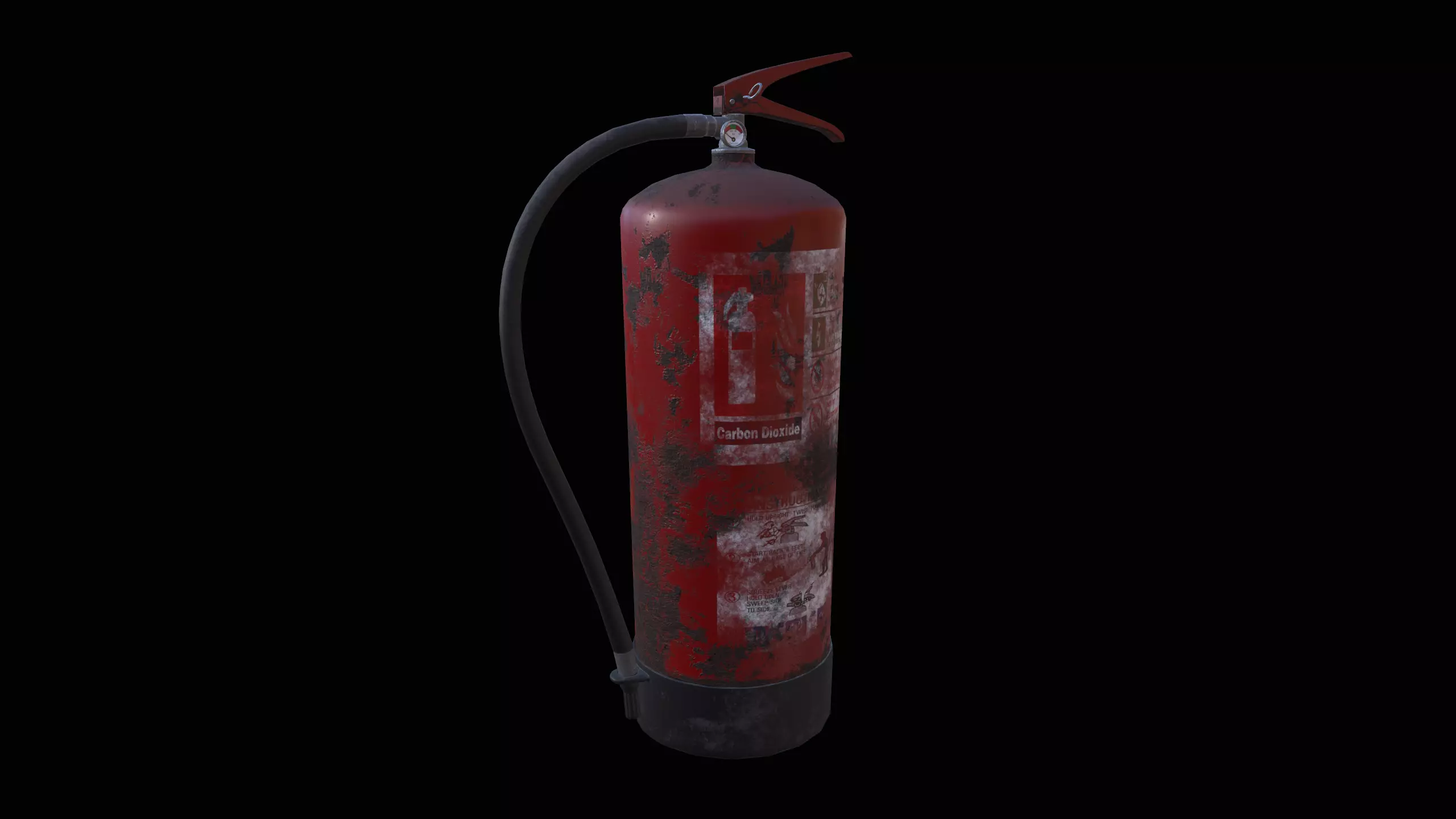 Fire Extinguisher Low-poly 3D model_0