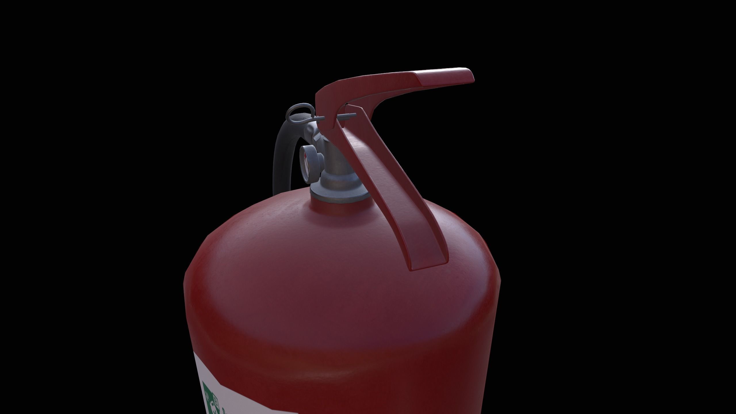 Fire Extinguisher Low-poly 3D model_10