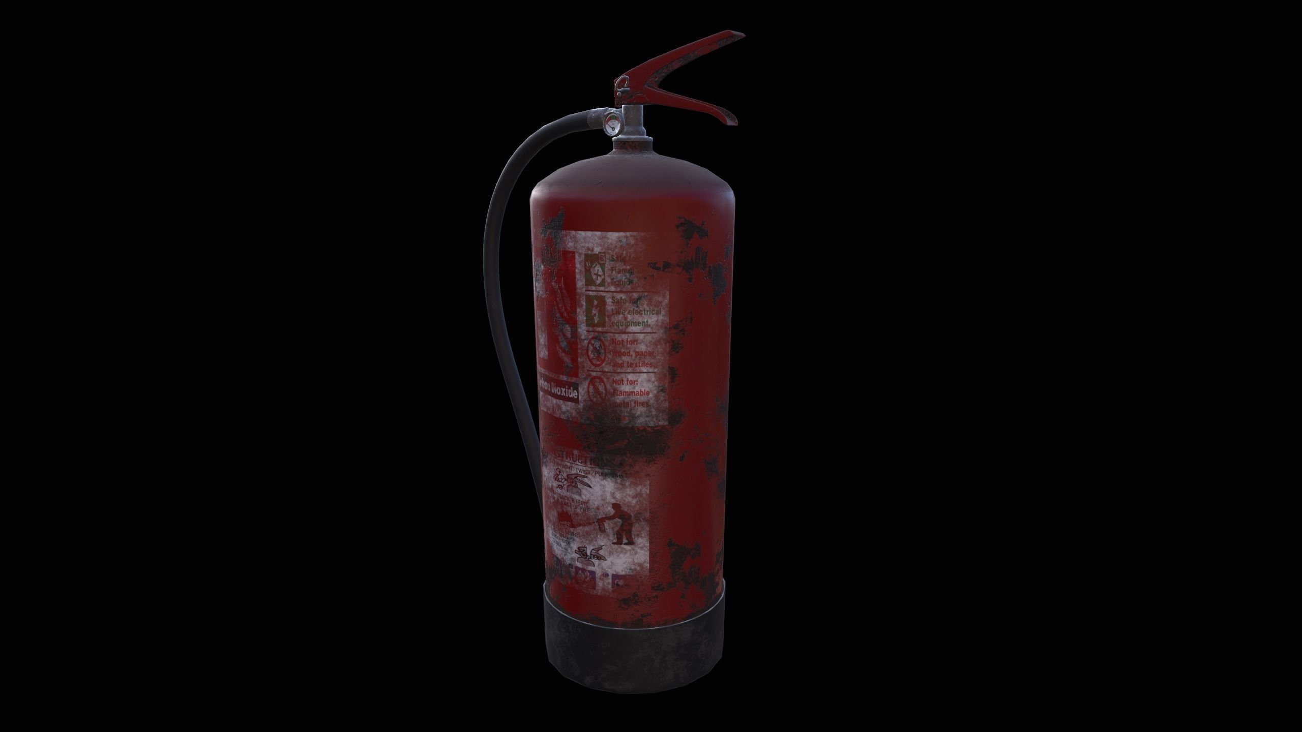 Fire Extinguisher Low-poly 3D model_2
