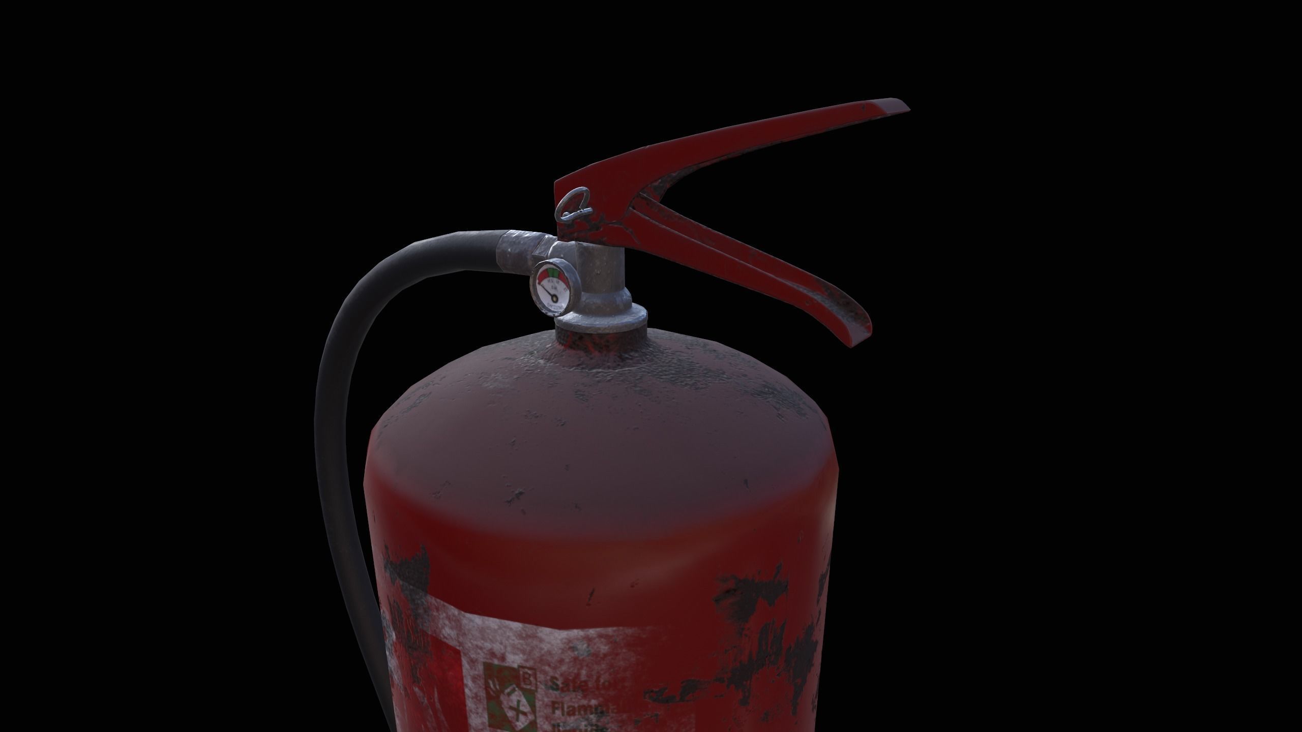 Fire Extinguisher Low-poly 3D model_3