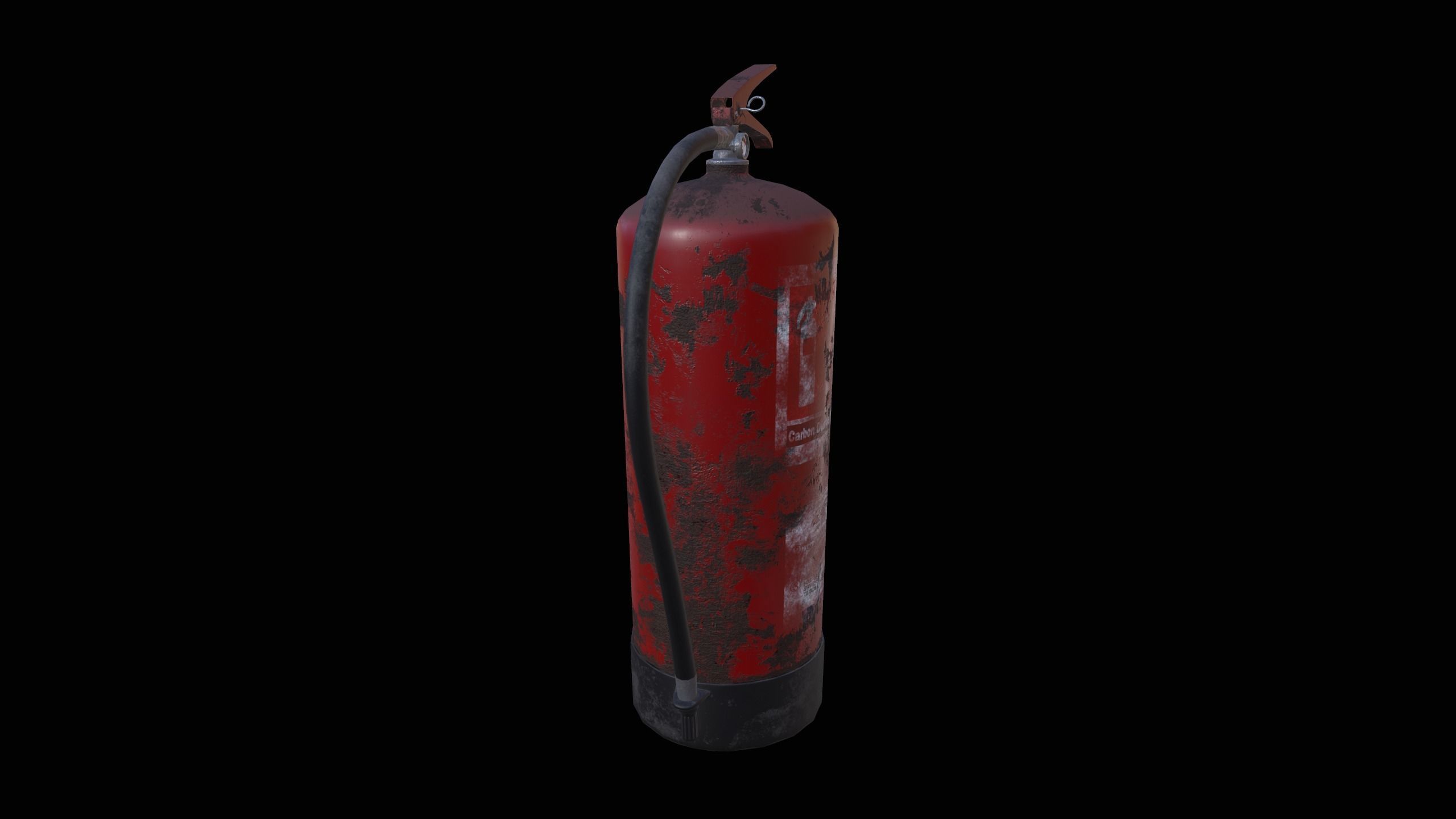 Fire Extinguisher Low-poly 3D model_1