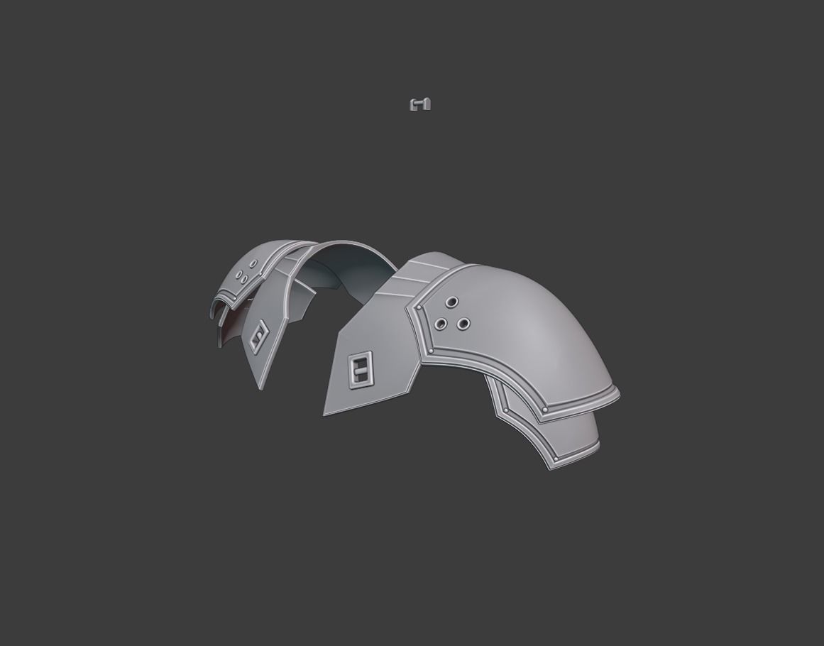 SEPHIROTH PAULDRONS - FINAL FANTASY 7 3D print model_4