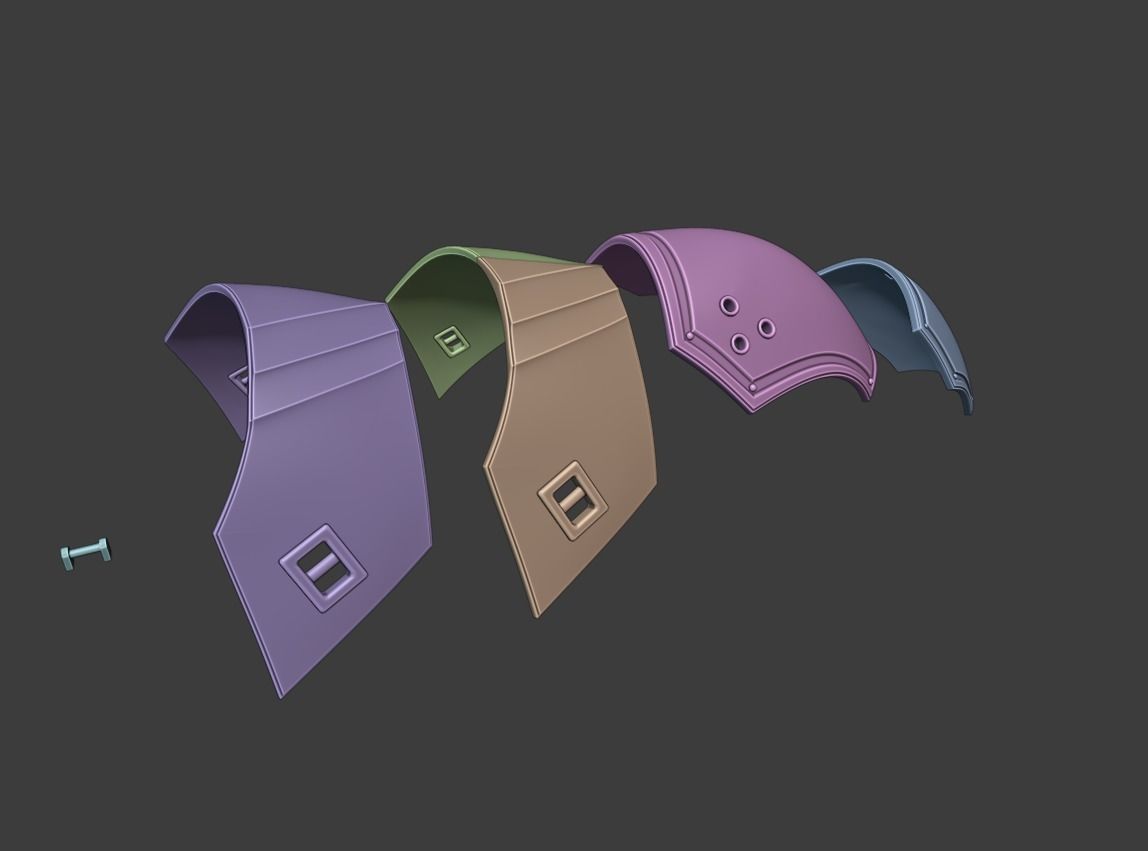 SEPHIROTH PAULDRONS - FINAL FANTASY 7 3D print model_2