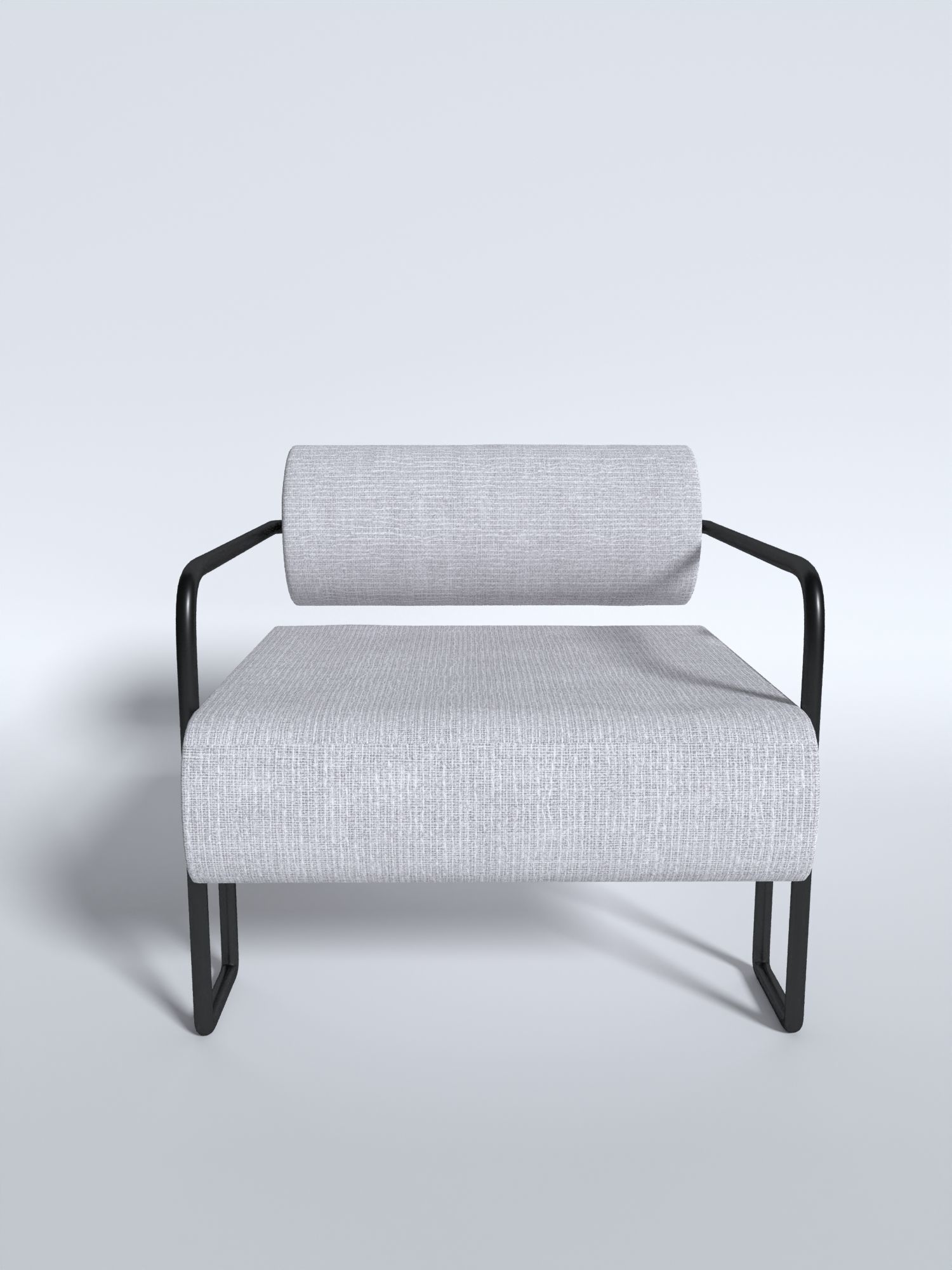 A modern minimalistic armchair for a stylish interior 3D model_1