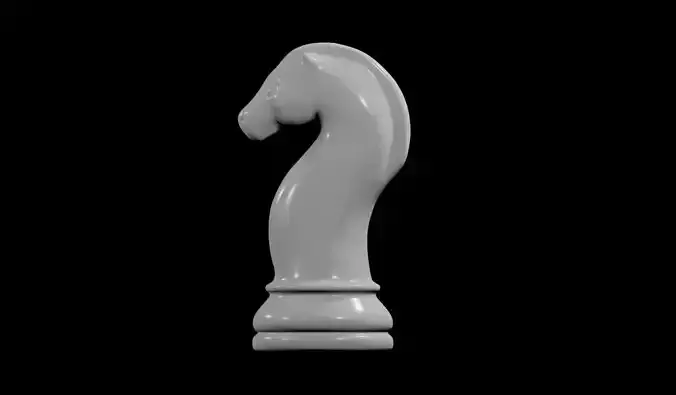 Horse Chess Game Piece - Cavalo Jogo de Xadrez 3D model