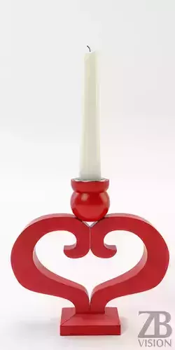 Heart Candle Holder 3D model